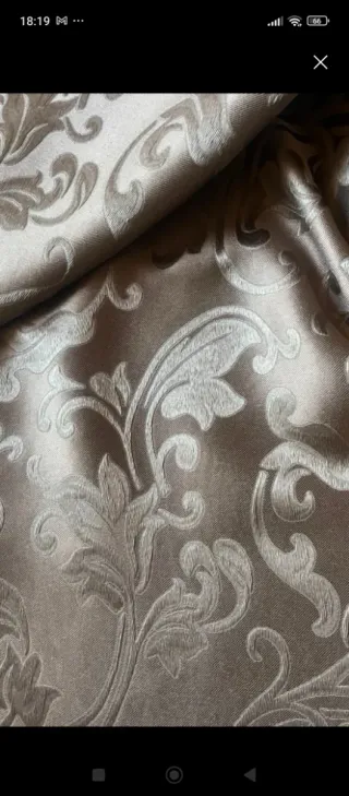 Falda fallera damasco marrón