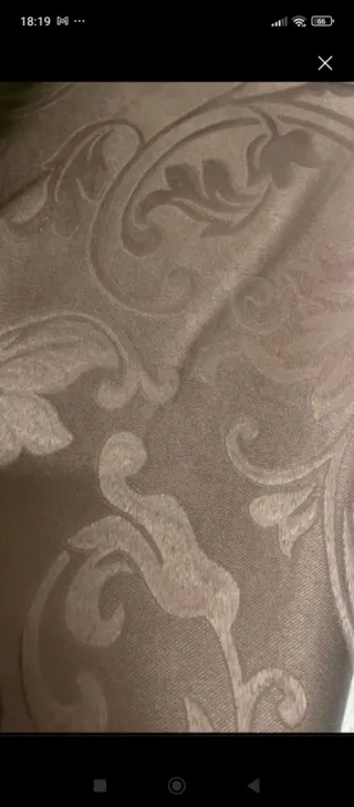 Falda fallera damasco marrón