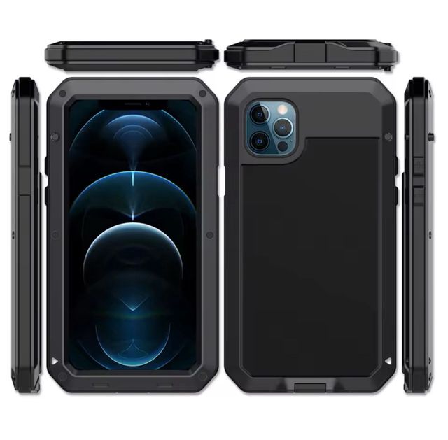 Funda negra Metal iPhone 13