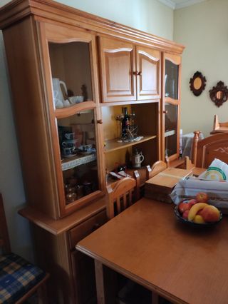 mobiliario de comedor madera pino
