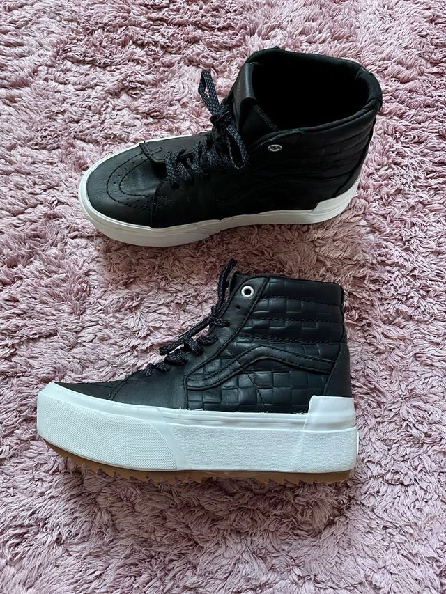 Zapatillas negras con suela laminada SK8Hi de Vans