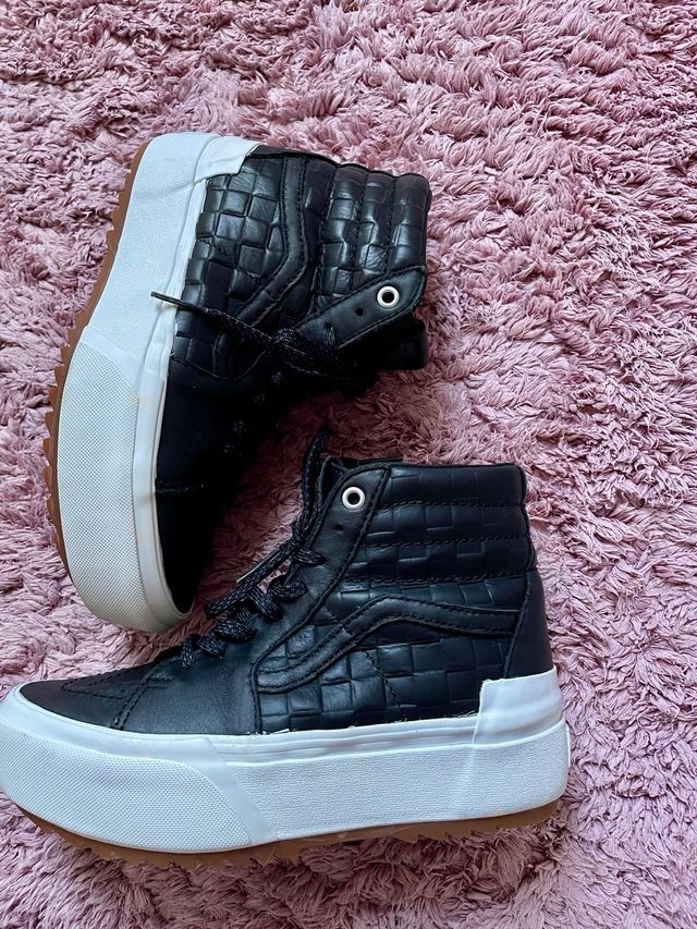 Zapatillas negras con suela laminada SK8Hi de Vans