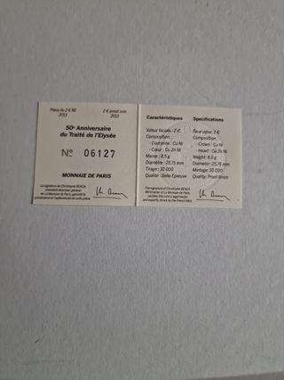 2 EURO PROOF FRANCIA 2013