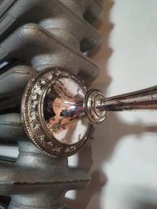 Candelabro de 3 brazos,plateado