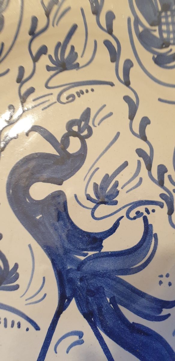 Plato artesania pintado a mano