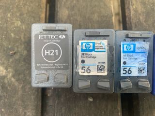 Cartuchos impresora usados HP 56 57