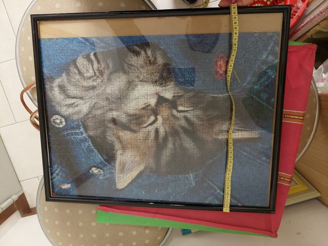 Quadro puzzle gatto