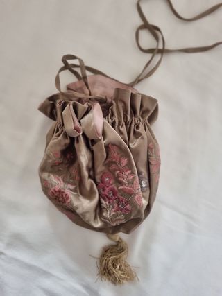 Borsa sacchetto retrò pura seta 