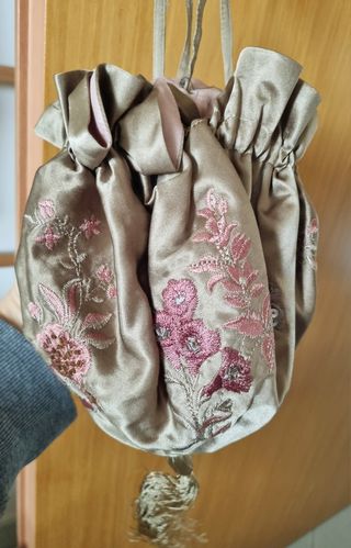 Borsa sacchetto retrò pura seta 