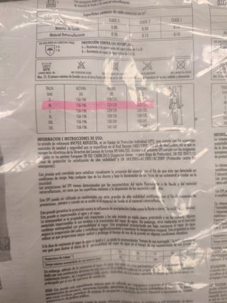 Chaqueta impermeable reflectante Juba-3M