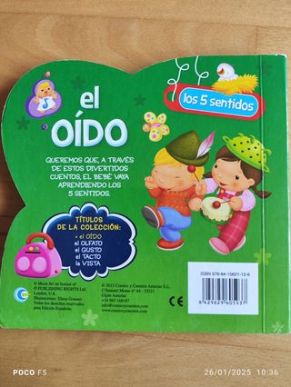 Libros 5 sentidos. Para bebes