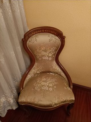 Silla decoración estilo barroco
