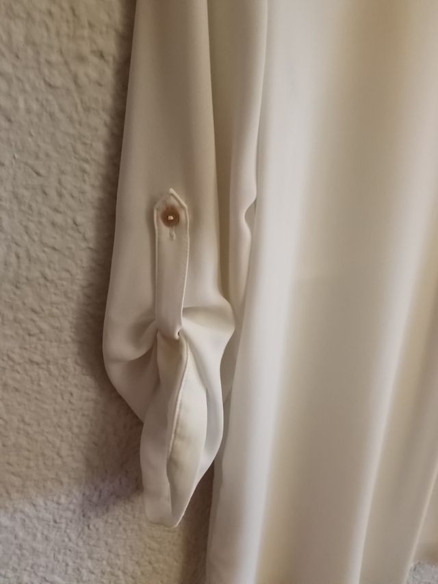 Camisa vestir blanco roto.El corte ingles