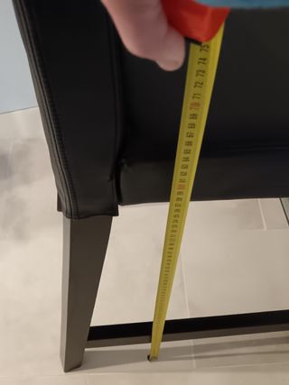 Sgabello alto legno rivisestito semipe