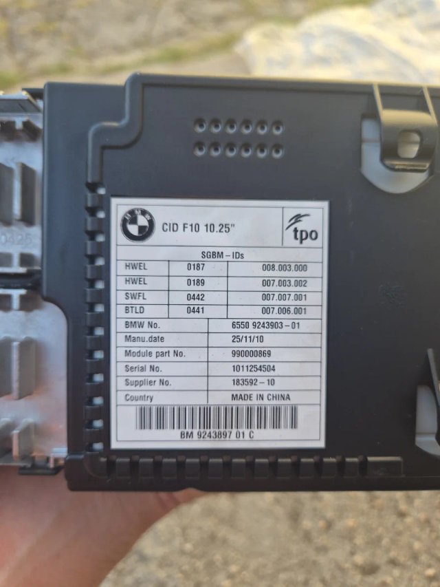 Pantalla navegador grande BMW f10 f11