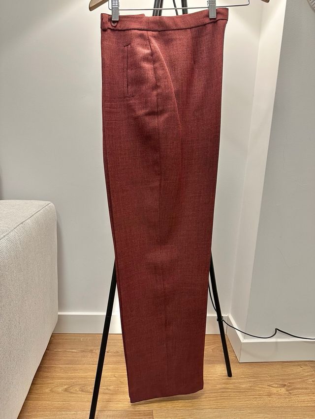 Set completo pantalone bordeaux