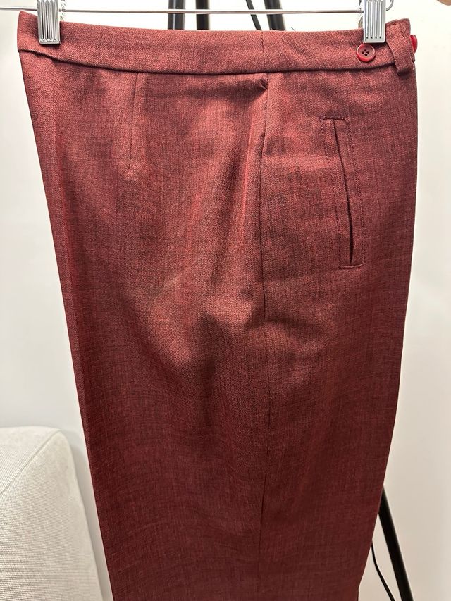 Set completo pantalone bordeaux