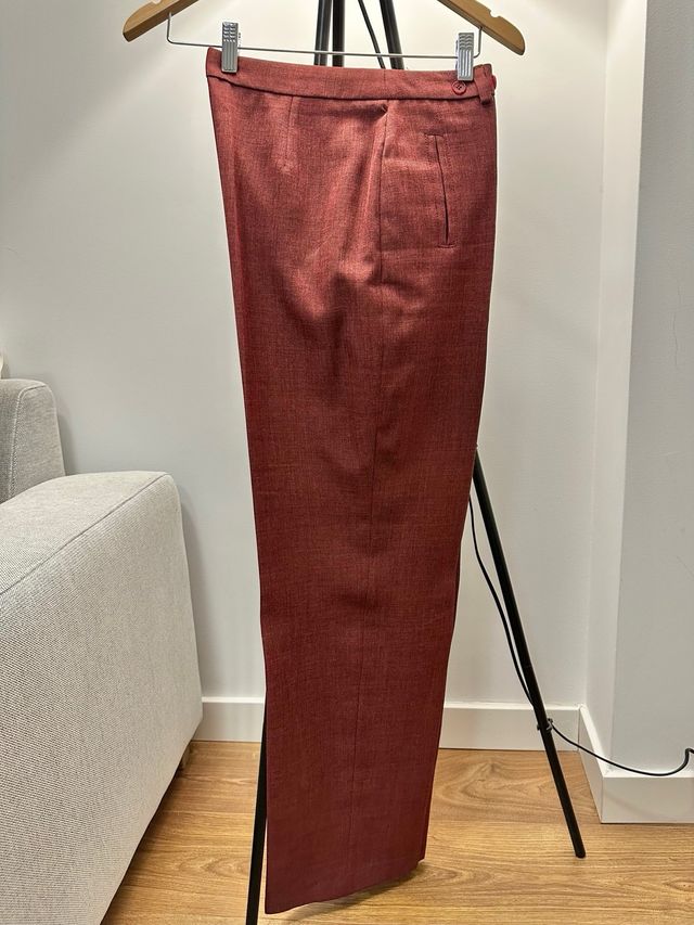 Set completo pantalone bordeaux