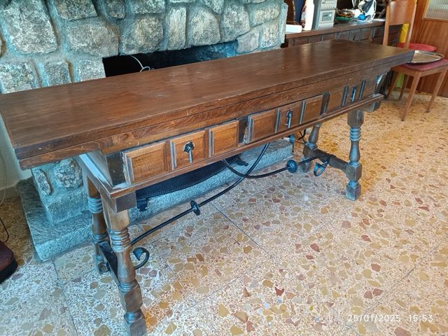 Mesa extensible madera maciza