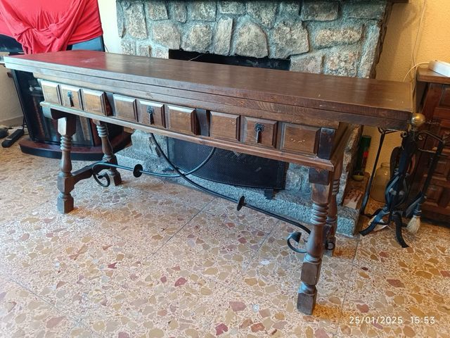 Mesa extensible madera maciza