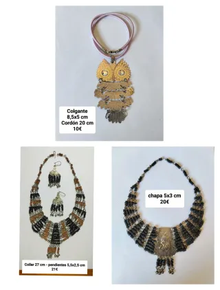 COLLAR Y CONJUNTO ( varias fotos )