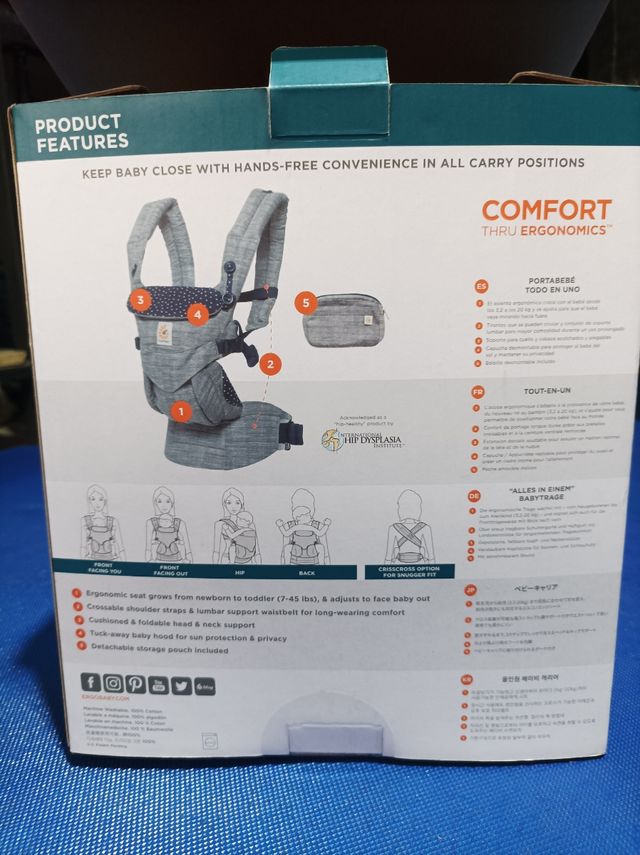 Mochila portabebés ergonómico