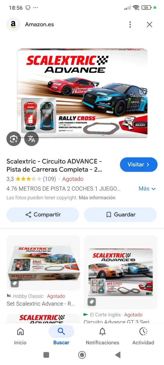 Scalextric advance rally cross