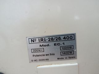 Radiador bajo consumo