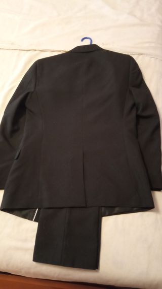 Traje de chaqueta juvenil, negro
