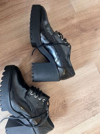 Botines tacon plataforma