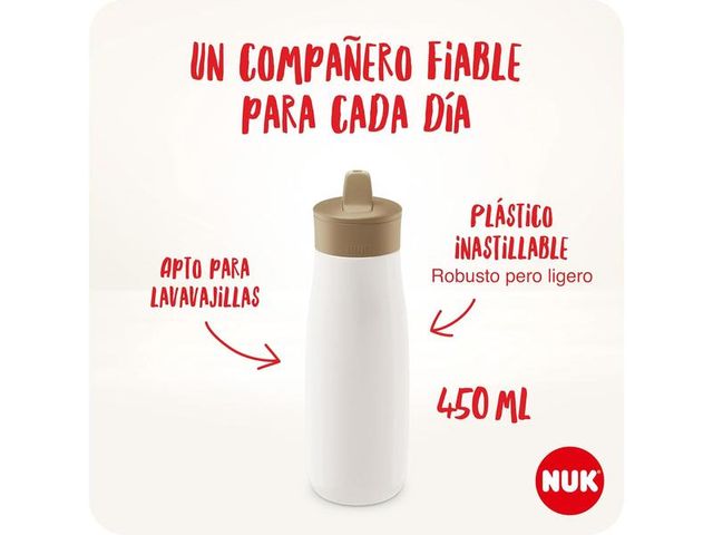 Botella de agua para niños con pajita NUK 12 meses