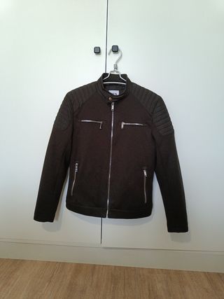 Chaqueta Zara M casual verde muy oscuro