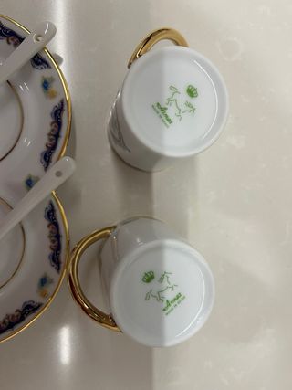 Juego de tazas porcelana