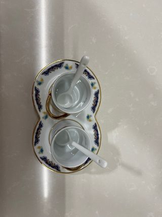 Juego de tazas porcelana