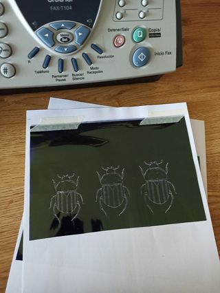 Fax termocopiadora tattoo