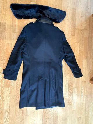 Abrigo de lana tipo militar talla M