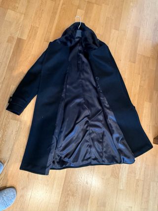 Abrigo de lana tipo militar talla M