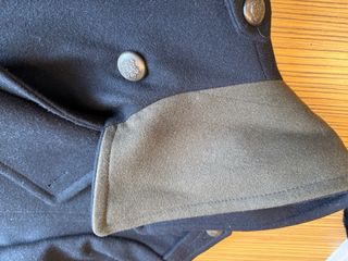 Abrigo de lana tipo militar talla M
