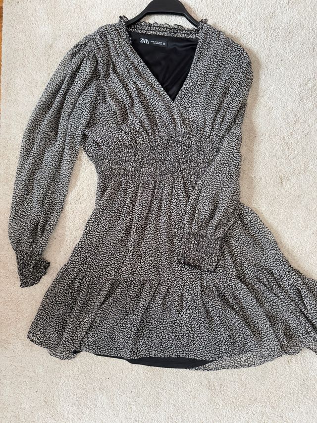 Vestido estampado Zara