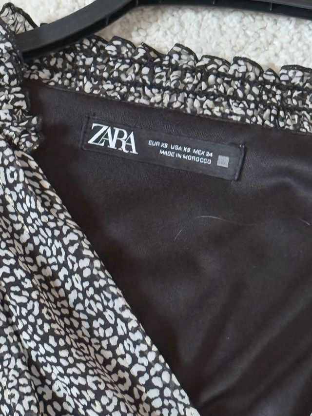 Vestido estampado Zara