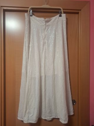 Falda de fiesta con lentejas brillas