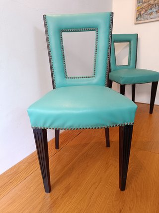 6 Sillas tapizadas Mid Century Modern