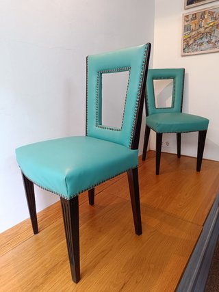 6 Sillas tapizadas Mid Century Modern