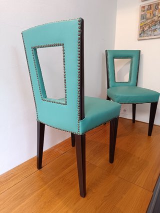 6 Sillas tapizadas Mid Century Modern