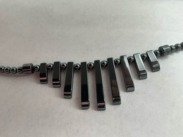 Collana ematite nera