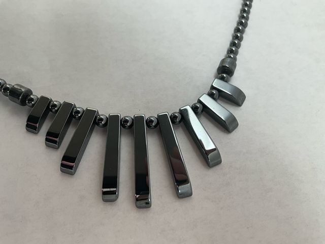 Collana ematite nera