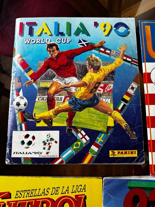 Albumes de cromos de los 90