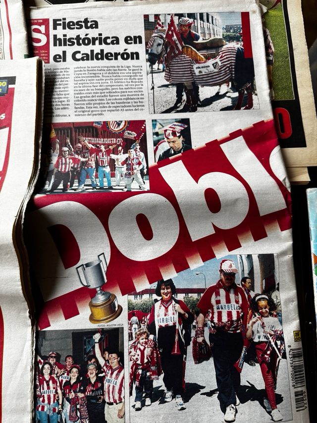 Periodicos del dia del doblete 1996