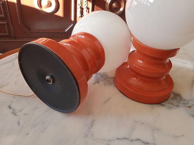 Pareja de lámparas vintage