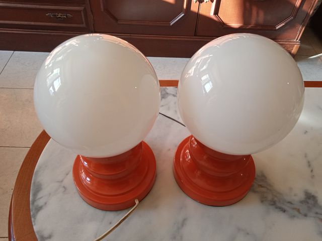 Pareja de lámparas vintage